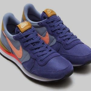 Nike Internationalist Blue Legend Sunset Glow Casual Shoes Womens Size 6.5